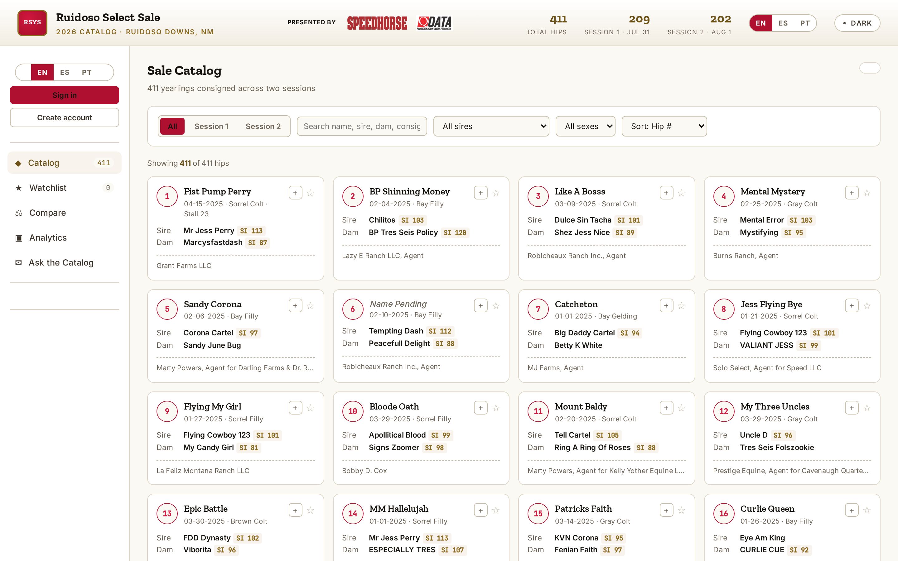 Open a catalog